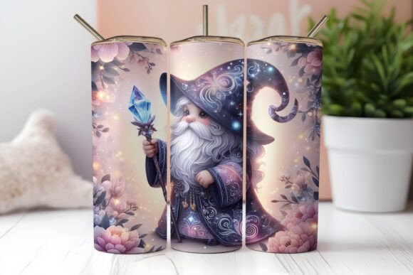 Christmas 20oz Tumbler Wrap PNG Gnomes Graphics