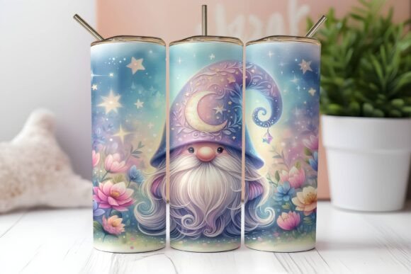 Christmas Gnomes 20oz PNG Tumbler Wrap Graphics