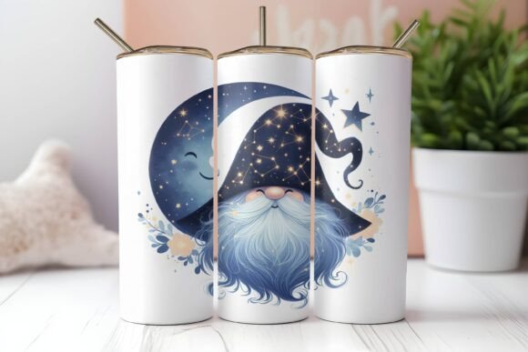 Christmas Gnomes 20oz Tumbler Wrap PNG: Graphics for Festive Tumbler Wraps