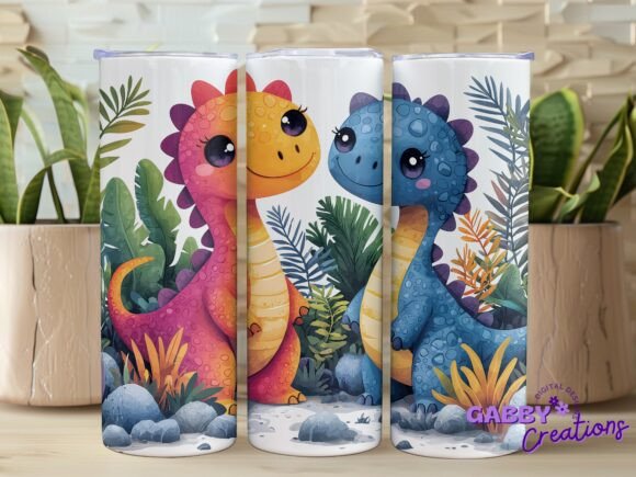 Dinosaur Kids Tumbler Wrap Graphics