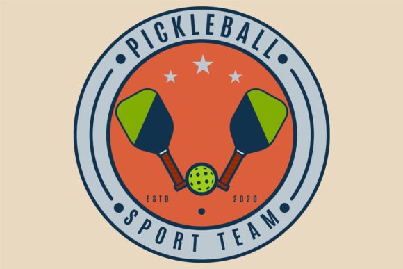 Pickleball Sport Logo & Graphics: Clean Logos for Editorial Use