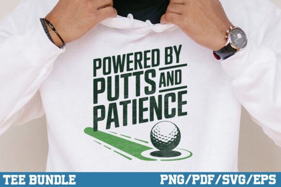 PUtts and Patience, Gold T-Shirt Design