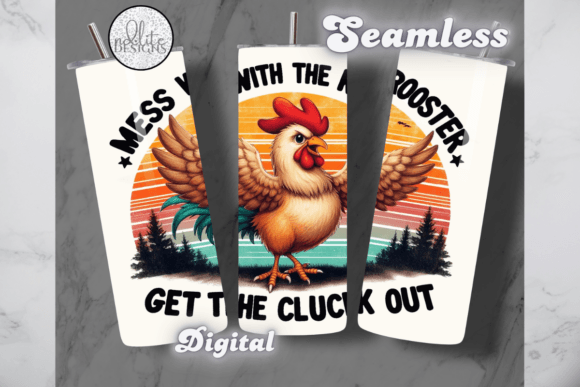 Sarcastic Rooster Tumbler Wrap: Graphics for Bold Tumbler Wraps