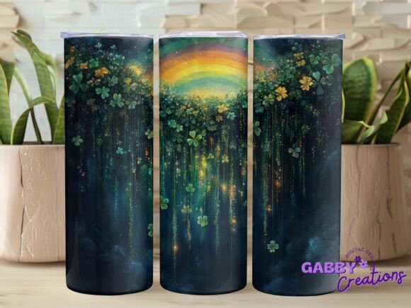 St Patrick’s Day Shamrock Tumbler Wrap Graphics