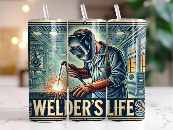 Welder’s Life 20oz Tumbler Wrap PNG – Graphics for Tumbler Wraps